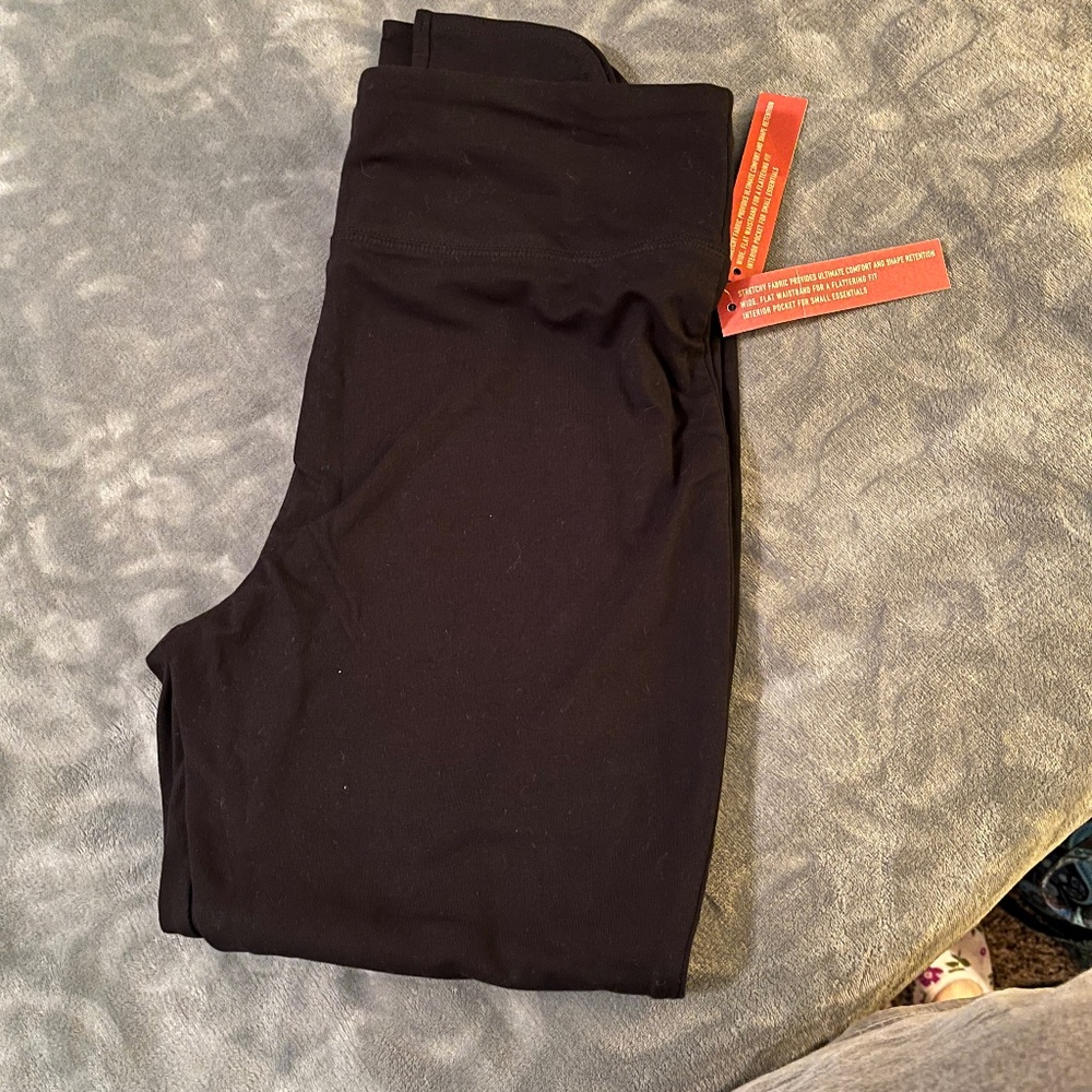 Two Pairs of Mossimo Black cropped leggings